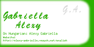 gabriella alexy business card